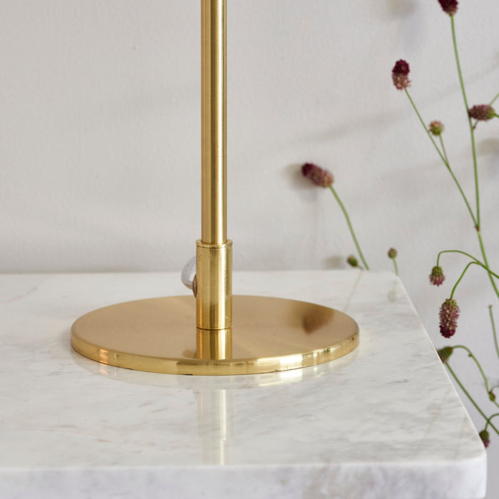 Endon 77117 Rubens 1lt Table Satin brass plate 40W E27 GLS (Required) - westbasedirect.com