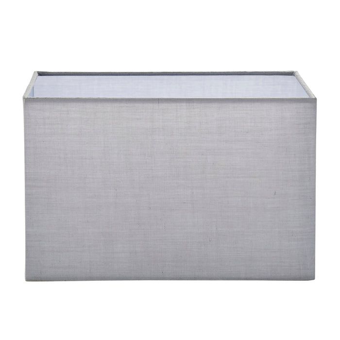 Endon 77476 Rectangular 1lt Shade Grey fabric 40W E27 or B22 GLS (Required) - westbasedirect.com