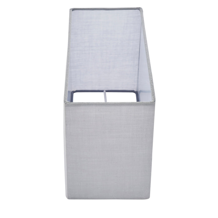 Endon 77476 Rectangular 1lt Shade Grey fabric 40W E27 or B22 GLS (Required) - westbasedirect.com