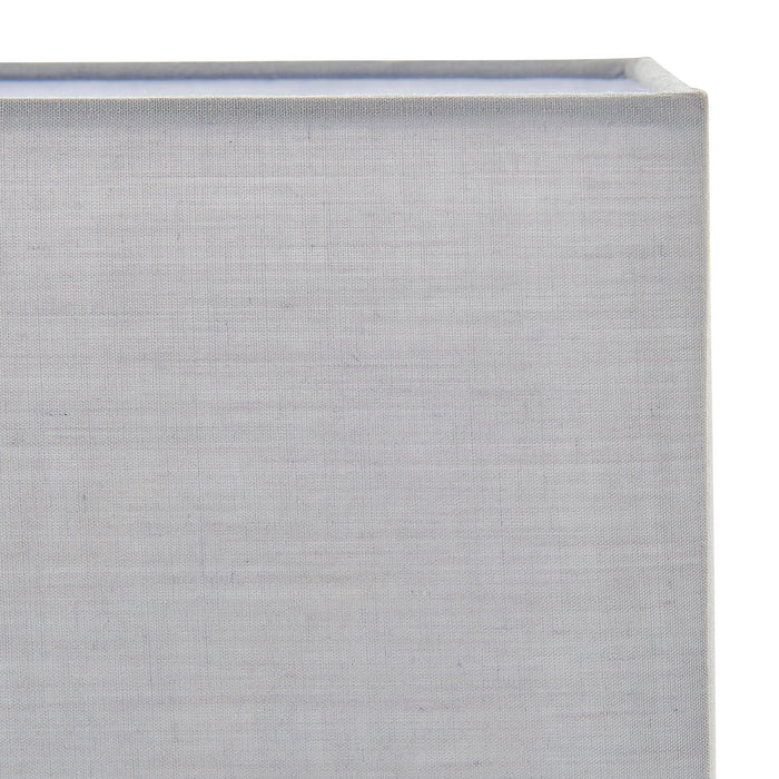 Endon 77476 Rectangular 1lt Shade Grey fabric 40W E27 or B22 GLS (Required) - westbasedirect.com