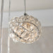 Endon 77566 Talia 5lt Pendant Chrome plate & clear crystal 5 x 28W G9 clear capsule (Required) - westbasedirect.com
