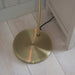 Endon 77860 Hansen 1lt Floor Antique brass plate & clear glass 40W E27 GLS (Required) - westbasedirect.com