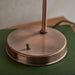 Endon 77861 Hansen 1lt Table Aged copper plate & clear glass 40W E14 golf (Required) - westbasedirect.com