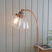 Endon 77862 Hansen 1lt Floor Aged copper plate & clear glass 40W E27 GLS (Required) - westbasedirect.com