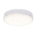 Saxby 77898 Forca CCT microwave IP65 18W Gloss white & opal pc 18W LED module (SMD 2835) CCT - westbasedirect.com