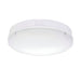 Saxby 77898 Forca CCT microwave IP65 18W Gloss white & opal pc 18W LED module (SMD 2835) CCT - westbasedirect.com