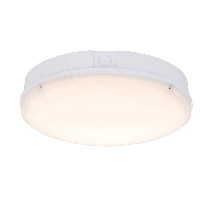 Saxby 77900 Forca CCT step dimming IP65 18W Gloss white & opal pc 18W LED module (SMD 2835) CCT - westbasedirect.com