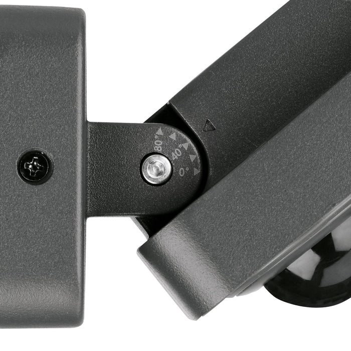 Lutec 7801602118 ATLANTIS 14W IP54 LED Anti Glare Floodlight with PIR 4000K - Dark Grey