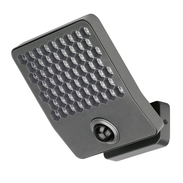 Lutec 7801604118 ATLANTIS 24W IP54 LED Anti Glare Floodlight with PIR 4000K - Dark Grey