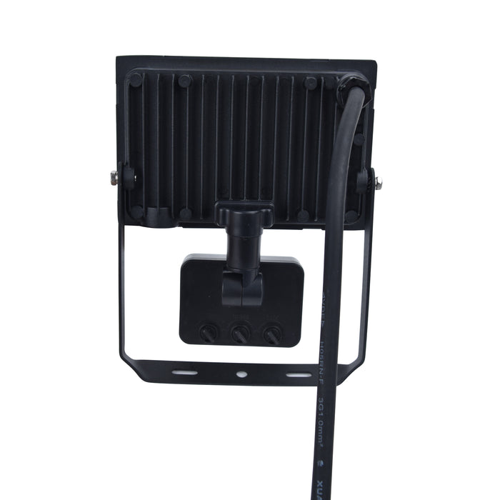 Lutec 7801706012 HALO 20W IP44 LED Floodlight with PIR 4000K - Black