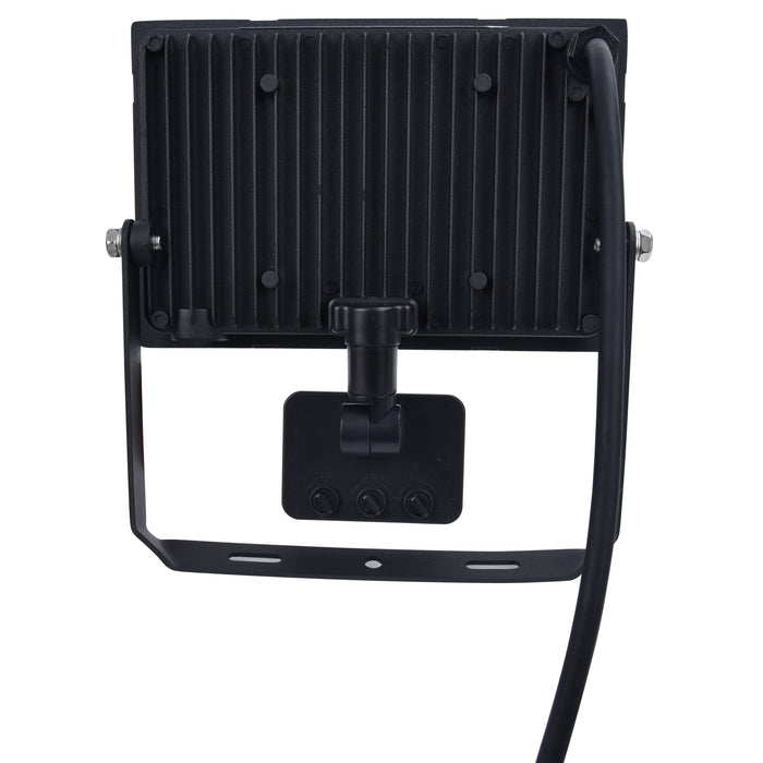 Lutec 7801707012 HALO 30W IP44 LED Floodlight with PIR 4000K - Black