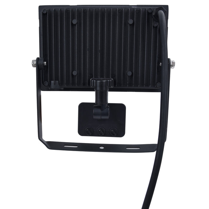 Lutec 7801708012 HALO 50W IP44 LED Floodlight with PIR 4000K - Black