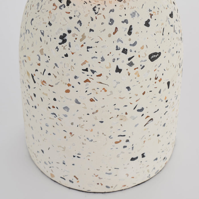 Endon 78181 Terrazzo 1lt Table White terrazzo 40W E27 GLS (Required) - westbasedirect.com