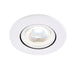 Saxby 78521 ShieldECO 800 Tilt 8.5W Matt white paint & clear acrylic 8.5W LED module (SMD 2835) Cool White - westbasedirect.com