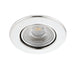 Saxby 78525 ShieldECO 800 Tilt 8.5W Chrome effect plate & clear acrylic 8.5W LED module (SMD 2835) Cool White - westbasedirect.com