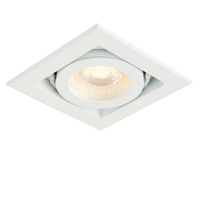 Saxby 78530 Xeno single 50W Matt white paint 50W GU10 reflector (Required) - westbasedirect.com