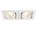 Saxby 78531 Xeno twin 50W Matt white paint 2 x 50W GU10 reflector (Required) - westbasedirect.com