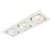 Saxby 78532 Xeno triple 50W Matt white paint 3 x 50W GU10 reflector (Required) - westbasedirect.com