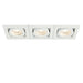 Saxby 78532 Xeno triple 50W Matt white paint 3 x 50W GU10 reflector (Required) - westbasedirect.com