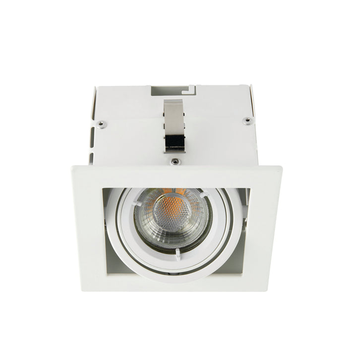 Saxby 78533 Garrix white Single 10W Matt white 10W LED GU10 Cool White (Required) - westbasedirect.com