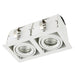 Saxby 78534 Garrix white Twin 10W Matt white 2 x 10W LED GU10 Cool White (Required) - westbasedirect.com