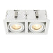 Saxby 78534 Garrix white Twin 10W Matt white 2 x 10W LED GU10 Cool White (Required) - westbasedirect.com