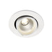 Saxby 78537 Axial round 9W Matt white paint & clear pc 9W LED module (COB) Cool White - westbasedirect.com