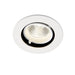 Saxby 78537 Axial round 9W Matt white paint & clear pc 9W LED module (COB) Cool White - westbasedirect.com