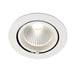 Saxby 78540 Axial round 30W Matt white paint & clear pc 30W LED module (COB) Cool White - westbasedirect.com