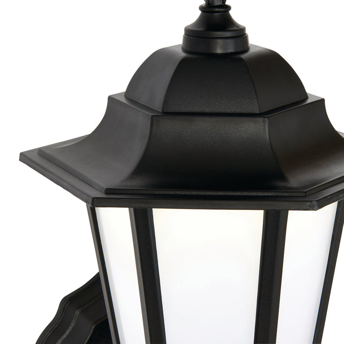 Saxby 78617 Evesham CCT 7W IP44 LED Wall Lantern 3000K/4000K/6000K - Matt Black