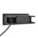 Saxby 78640 Seina louvre IP44 3.5W Textured black paint & frosted pc 3.5W LED module (SMD 2835) Cool White - westbasedirect.com