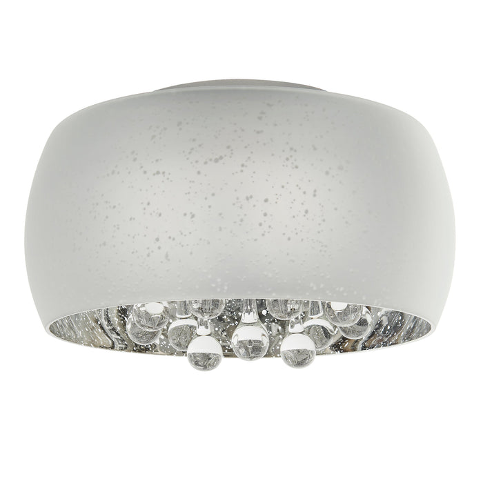 Endon 78696 Eclipse 3lt Flush Chrome plate glass & clear glass 3 x 3W LED G9 (Required) - westbasedirect.com