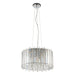 Endon 78699 Hanna 5lt Pendant Clear crystal glass & chrome plate 5 x 3W LED G9 (Required) - westbasedirect.com