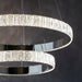 Endon 78701 Celeste 2lt Pendant Chrome plate & clear crystal 2 x 22.5W LED (SMD 2835) Cool White - westbasedirect.com