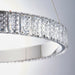 Endon 78702 Celeste 1lt Pendant Chrome plate & clear crystal 28.5W LED (SMD 2835) Cool White - westbasedirect.com