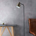 Endon 78706 Mayfield 1lt Floor Antique bronze plate & matt black 40W E27 GLS (Required) - westbasedirect.com