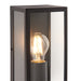 Saxby 78757 Breton wall Black IP44 28W Matt black paint & clear glass 28W E27 Eco GLS (Required) - westbasedirect.com