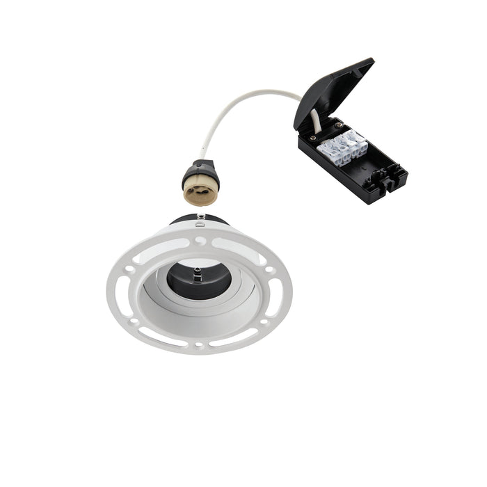 Saxby 78954 Trimless Downlight round 50W Matt white paint 50W GU10 reflector (Required) - westbasedirect.com