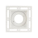 Saxby 78955 Trimless Downlight square 50W Matt white paint 50W GU10 reflector (Required) - westbasedirect.com