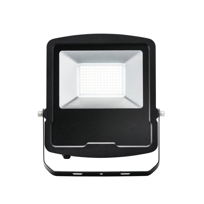 Saxby 78971 Mantra IP65 100W Matt black paint & clear glass 100W LED module (SMD 2835) Daylight White - westbasedirect.com