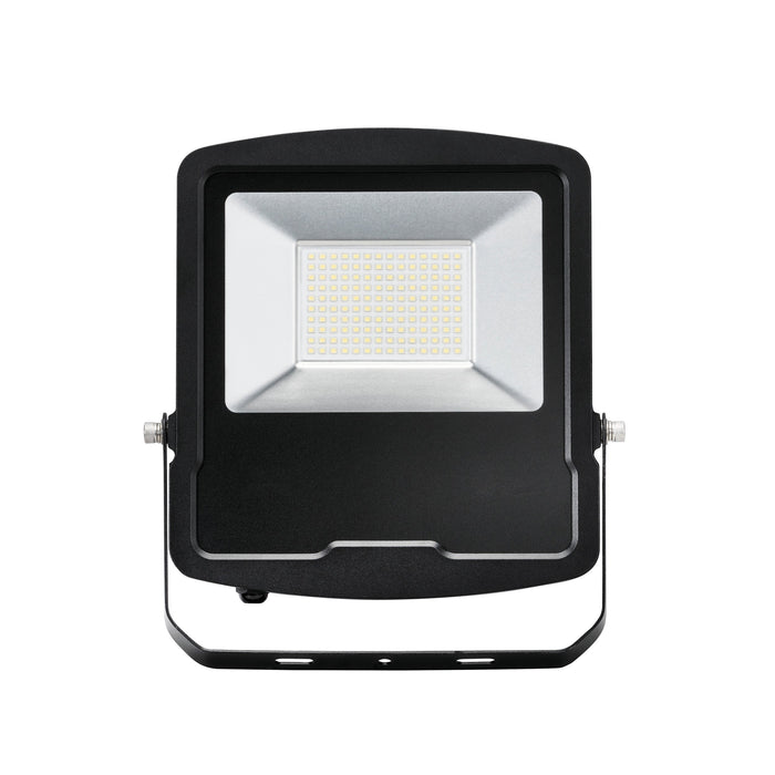 Saxby 78971 Mantra IP65 100W Matt black paint & clear glass 100W LED module (SMD 2835) Daylight White - westbasedirect.com