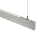 Saxby 78978 Kingsley 1500MM 40W Silver anodised & frosted pc 40W LED module (SMD 2835) Cool White - westbasedirect.com