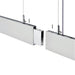 Saxby 78978 Kingsley 1500MM 40W Silver anodised & frosted pc 40W LED module (SMD 2835) Cool White - westbasedirect.com