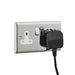 Endon 79380 Carlson 1lt Wall Matt black & light grey fabric 40W E27 GLS (Required) - westbasedirect.com