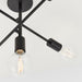 Endon 79502 Studio 5lt Semi flush Matt black 5 x 40W E27 GLS (Required) - westbasedirect.com