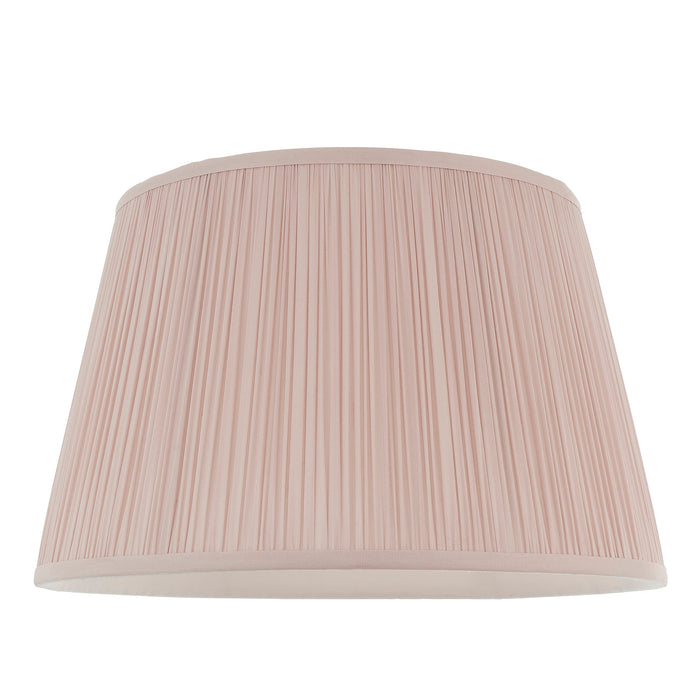 Endon 79633 Freya 1lt Shade Dusky pink silk 60W E27 or B22 GLS (Required) - westbasedirect.com