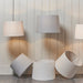 Endon 79638 Mia 1lt Shade Vintage white linen 60W E27 or B22 GLS (Required) - westbasedirect.com