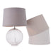 Endon 79638 Mia 1lt Shade Vintage white linen 60W E27 or B22 GLS (Required) - westbasedirect.com