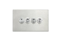 Hamilton 7G24T24 Hartland G2 Screwless 4G 20AX 2 Way Toggle Switch - Satin Stainless