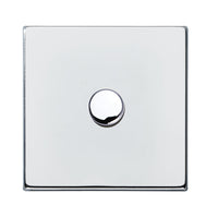 Hamilton 7G271XLEDITB100 Hartland G2 Screwless 1G 100W 2 Way LED Push On/Off Rotary Dimmer Switch - Bright Chrome